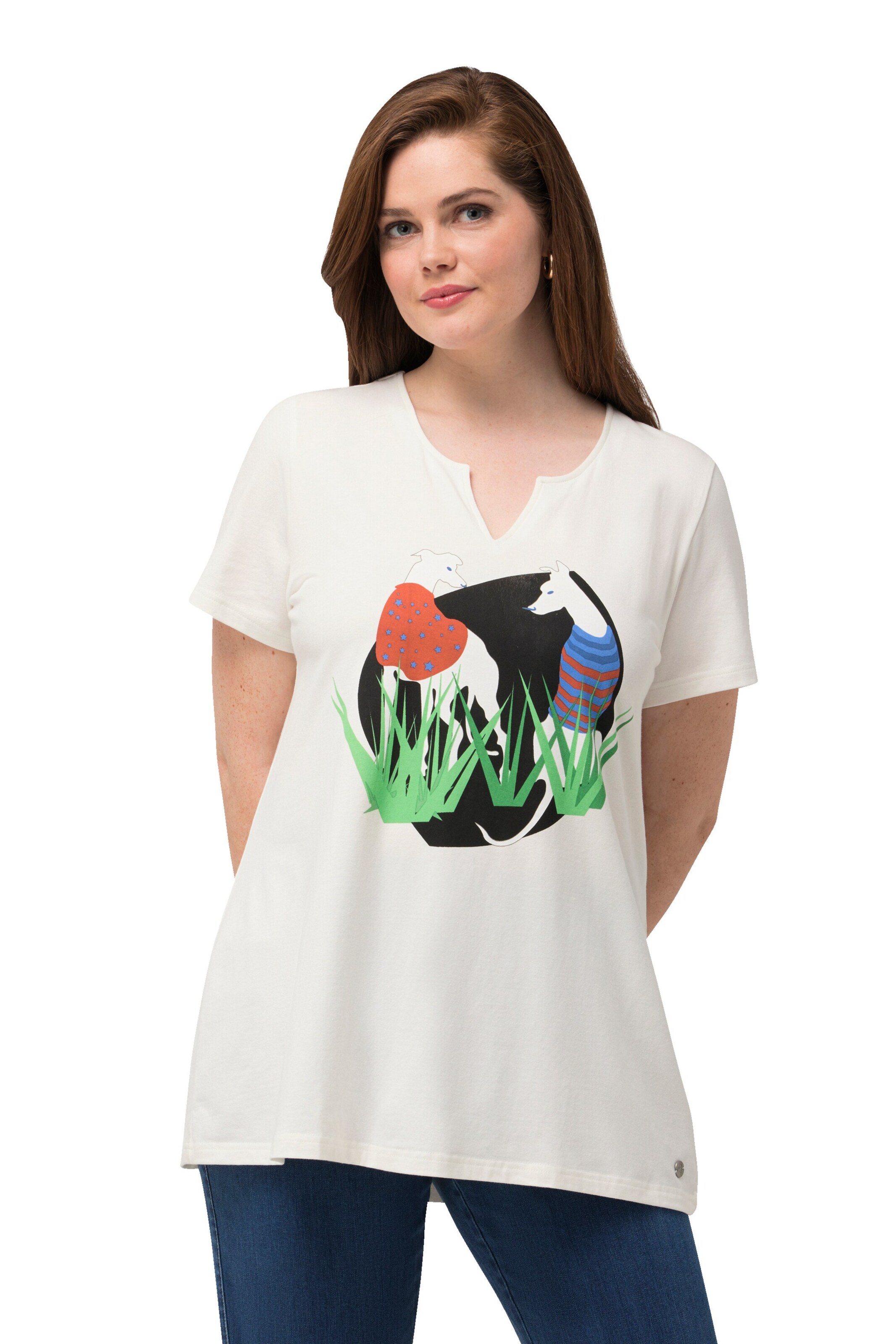 Ulla Popken Shirt in White: front