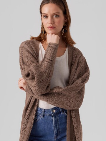 VERO MODA Lang cardigan 'BEAU' i brun