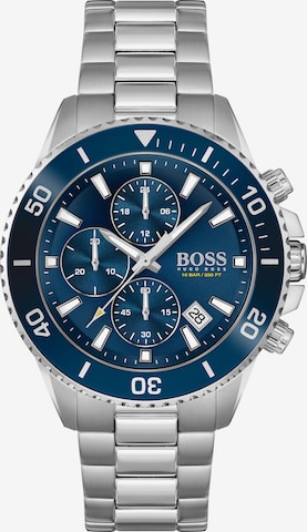 BOSS Black Analog Watch in Silver: front