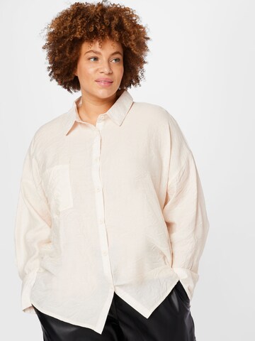 Public Desire Curve Blouse in Wit: voorkant