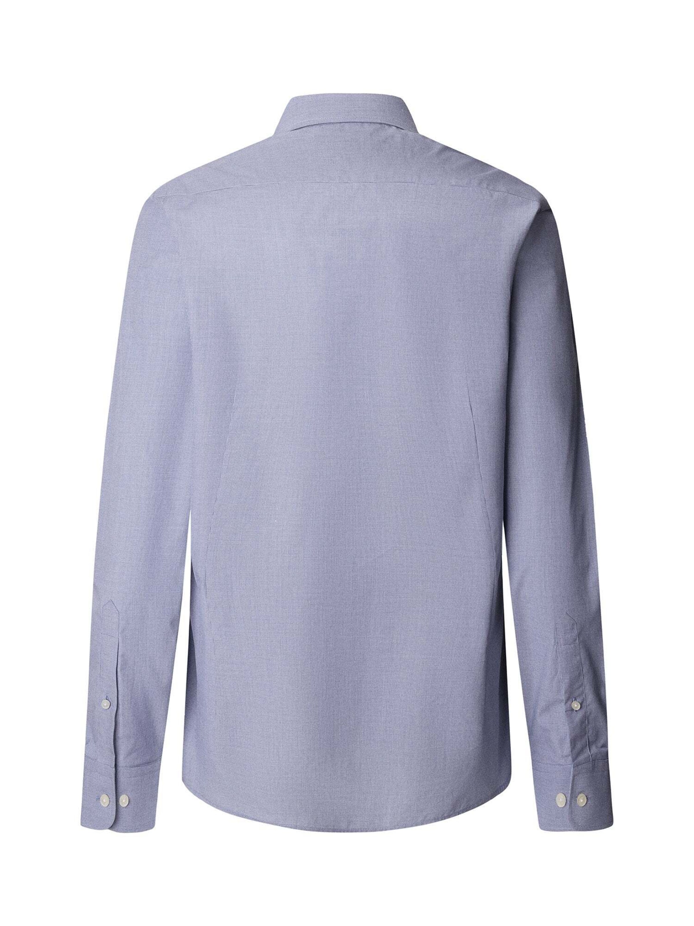 Hackett London Regular Fit Hemd 'Puppytooth' in Blau