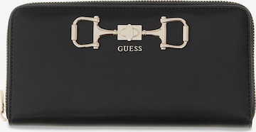 GUESS Portemonnaie 'Janie' in Schwarz: Vorderseite