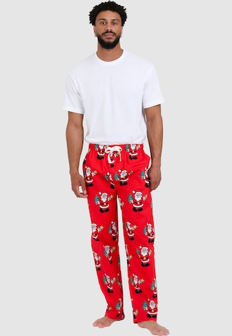 Lousy Livin Pyjamahose 'Santa' in Rot: Vorderseite