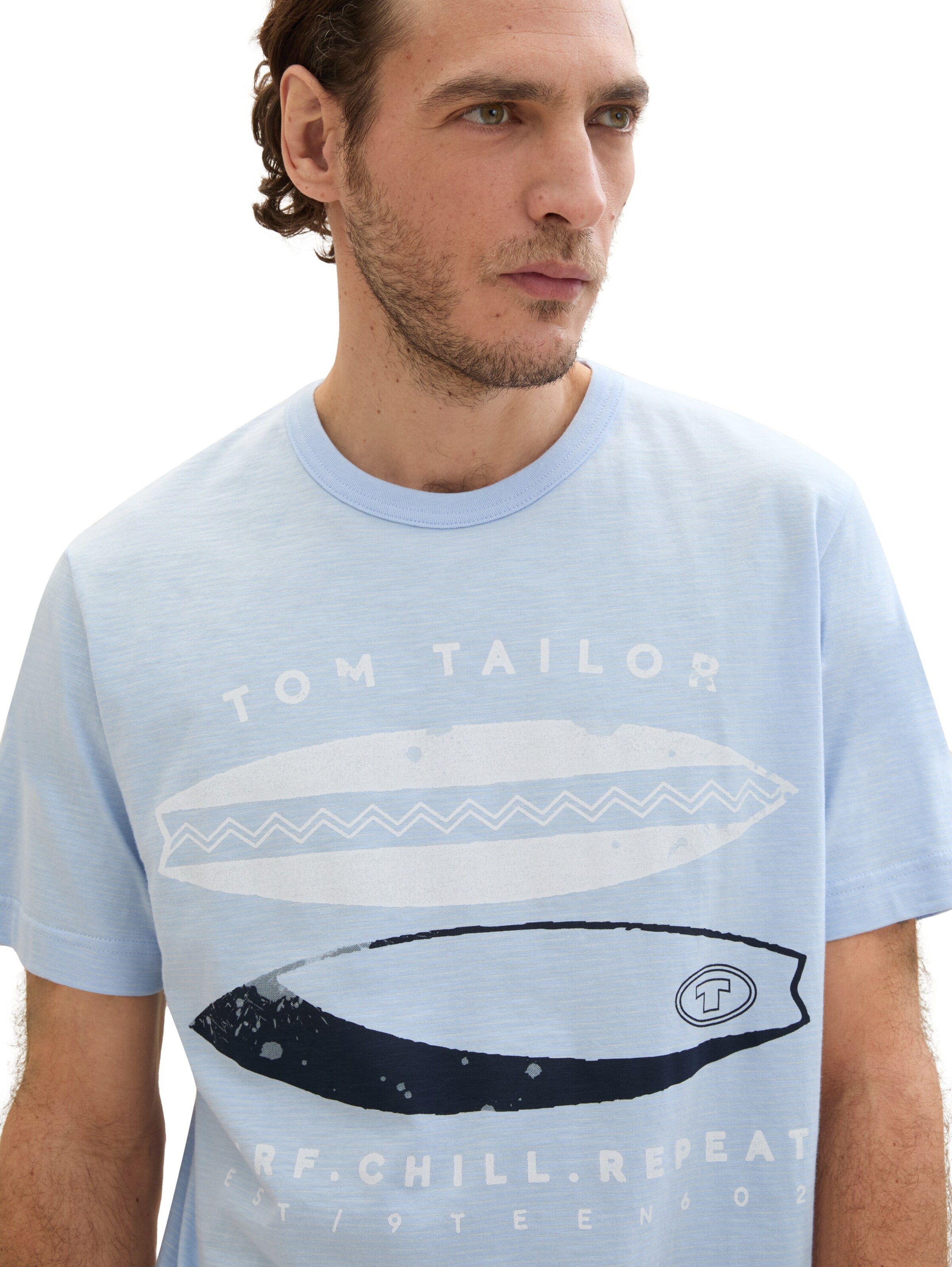 TOM TAILOR T-Shirt in Blau