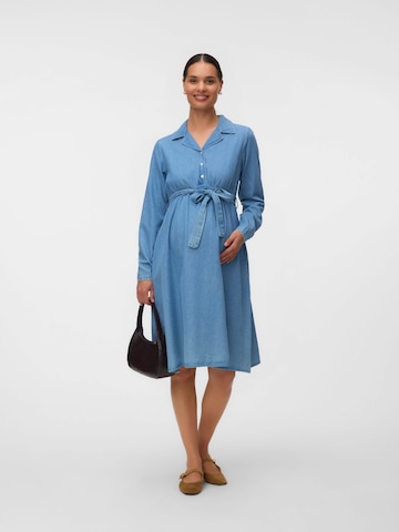 MAMALICIOUS Shirt Dress 'MLValetta' in Blue