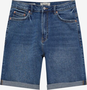 Pull&Bear Regular Jeans in Blauw: voorkant