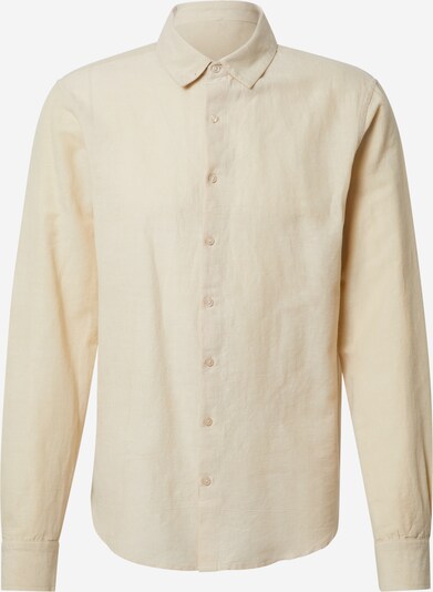 DAN FOX APPAREL Overhemd 'Baran' in de kleur Beige, Productweergave