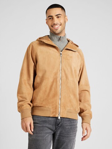 BOSS Between-Season Jacket 'Monoto' in Beige: front