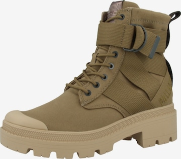 Palladium Boots in Green: front