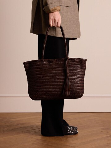 MANFIELD Handtas in Bruin: voorkant