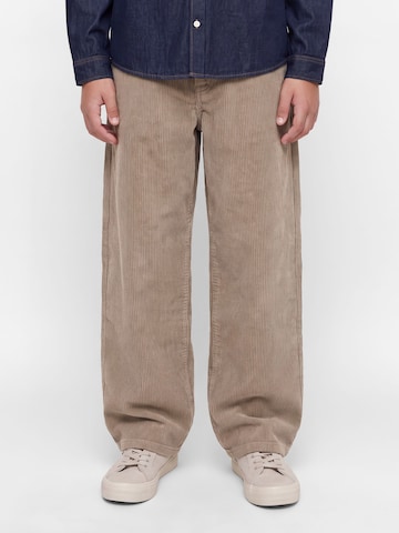 Jack & Jones Junior Широка кройка Панталон 'JPSTAlex Original' в кафяво: отпред