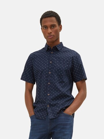 Coupe regular Chemise TOM TAILOR en bleu