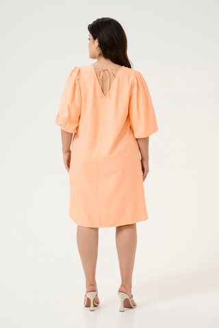 KAFFE CURVE Blousejurk 'Gabbi' in Oranje