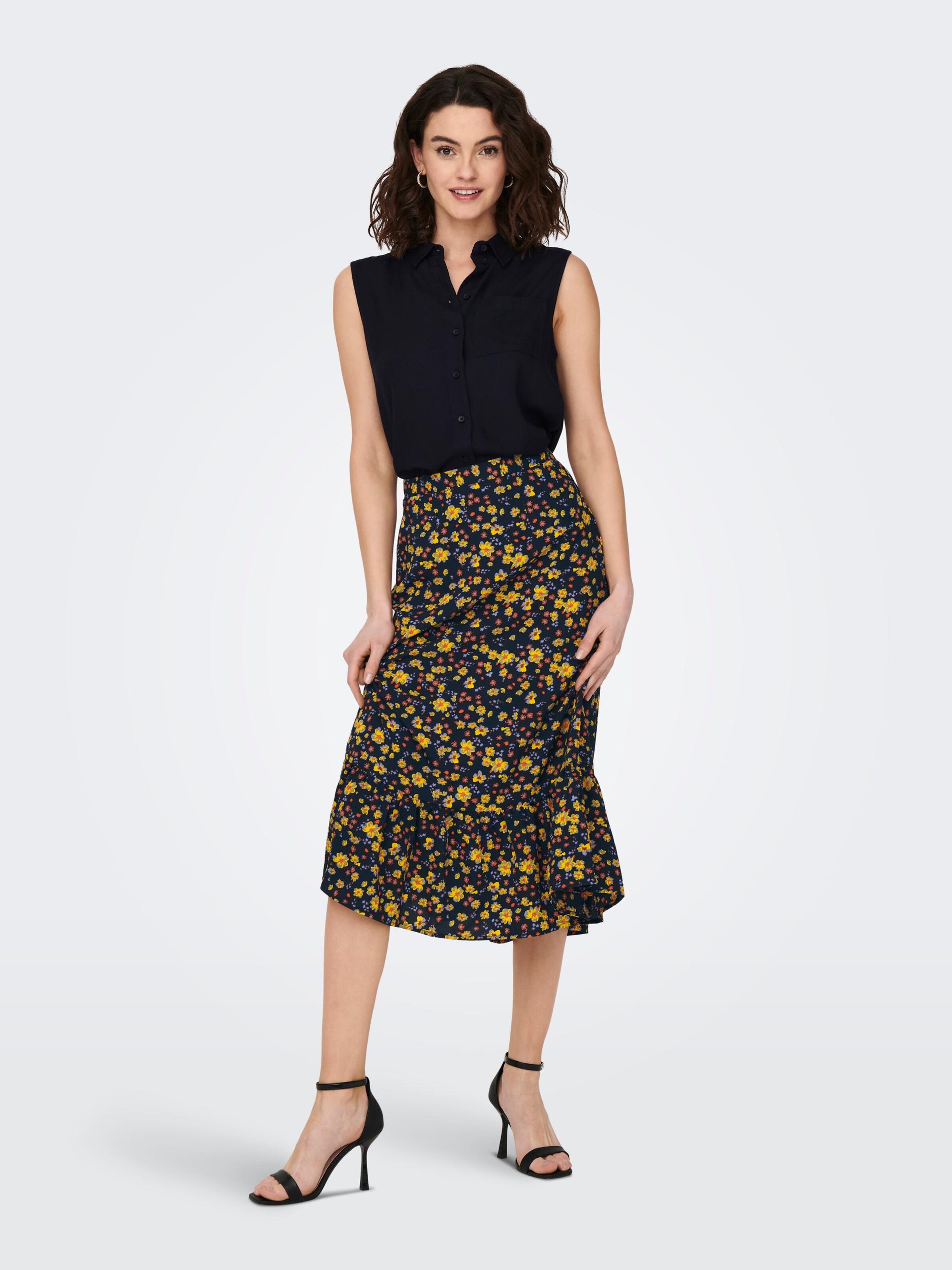JDY Skirt MAUA in Night Blue Light Blue ABOUT YOU