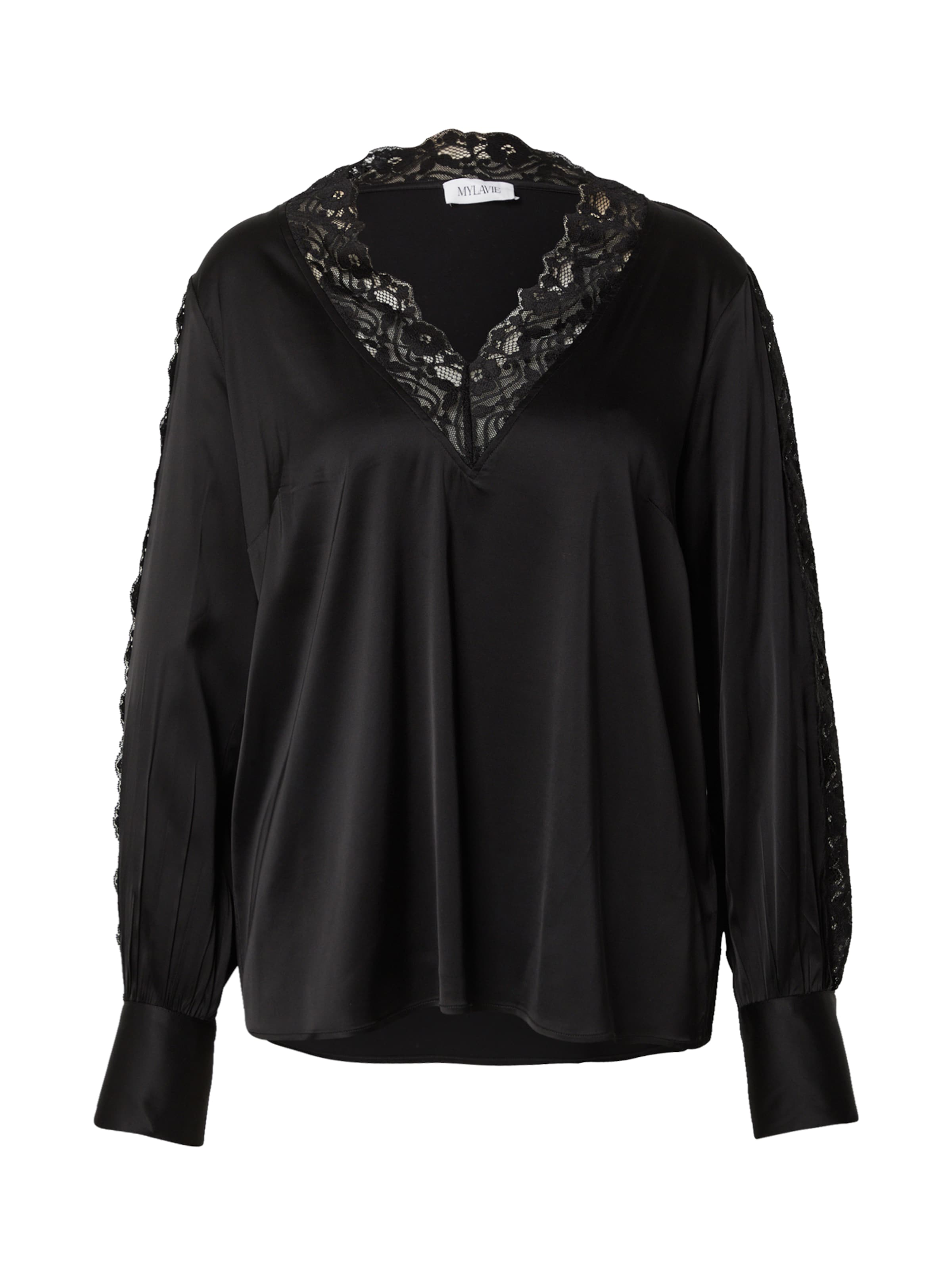 Camicia da donna di MYLAVIE by Sarah Harrison in nero: frontale