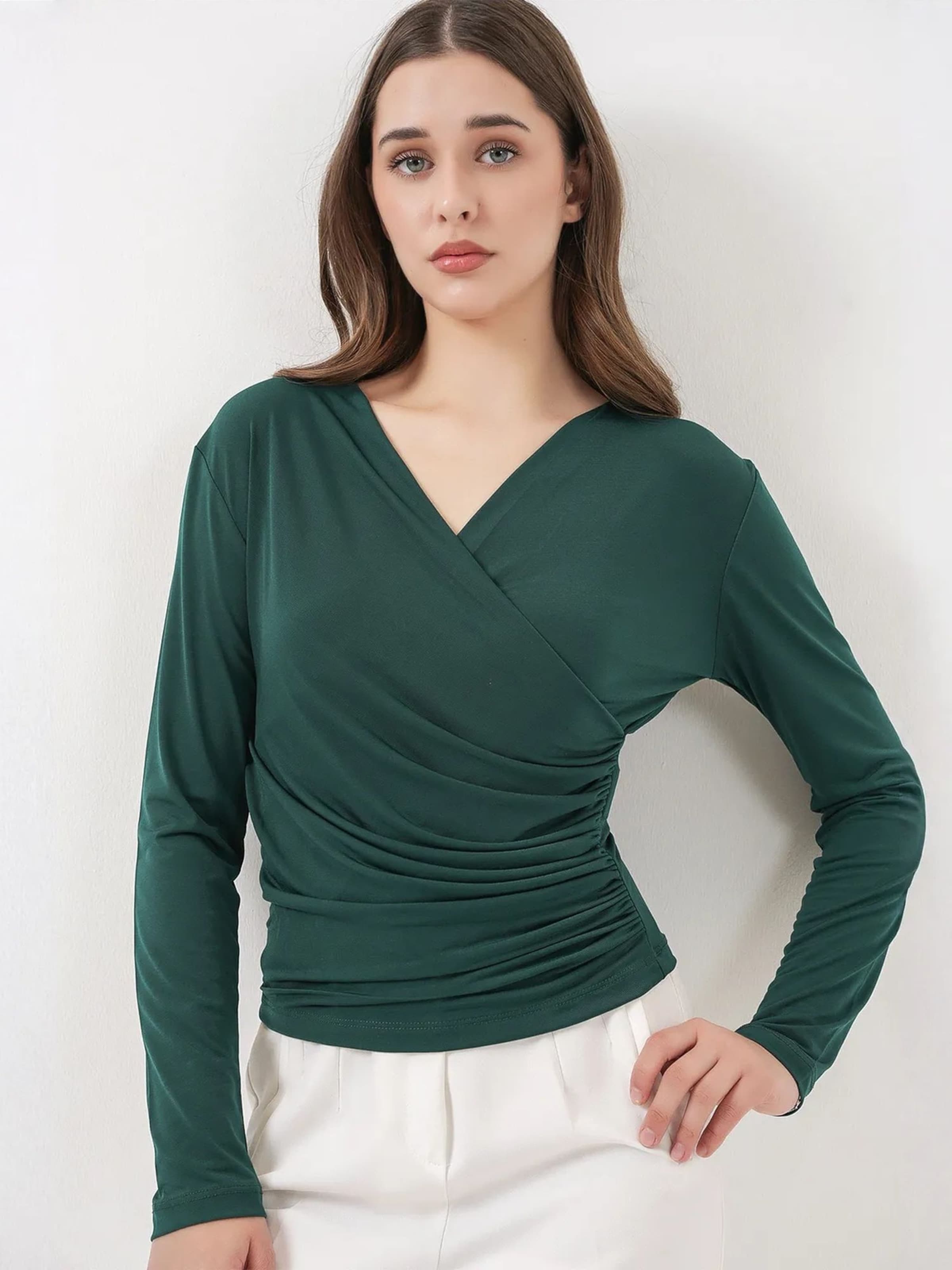 Bigdart - Blusa em verde: frente