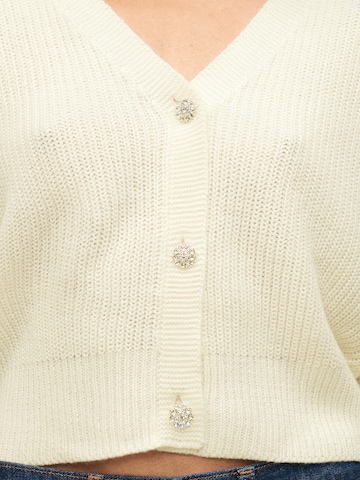 VERO MODA Πλεκτή ζακέτα 'VMLealight' σε λευκό