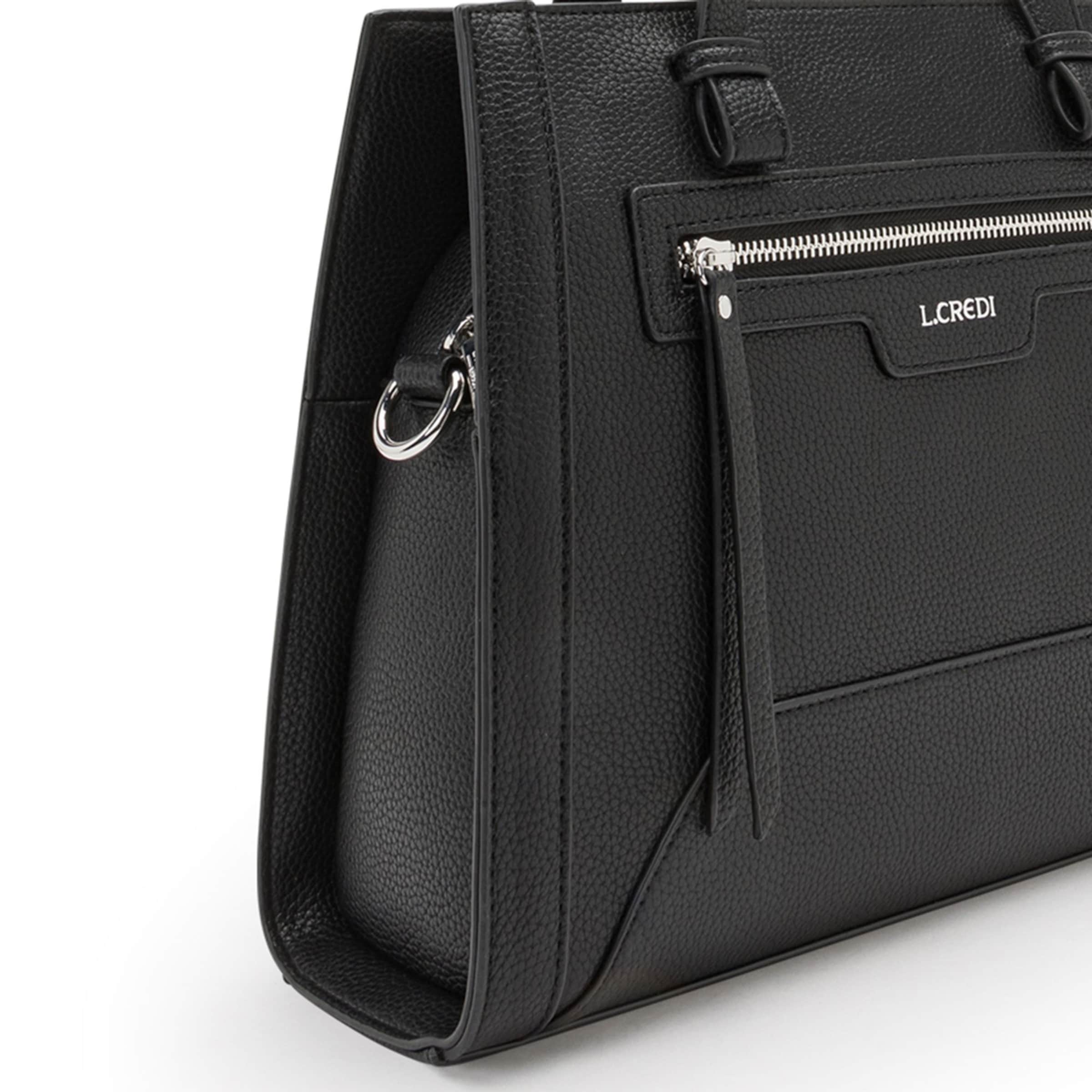 L.CREDI Handtasche 'Oana' in Schwarz