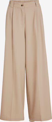 VILA Wide Leg Hose 'Fine' in Beige: predná strana