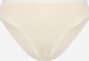 Albero Natur Slip 'Damen Bio Baumwoll Slip mit Spitze' in Weiß: Vorderseite