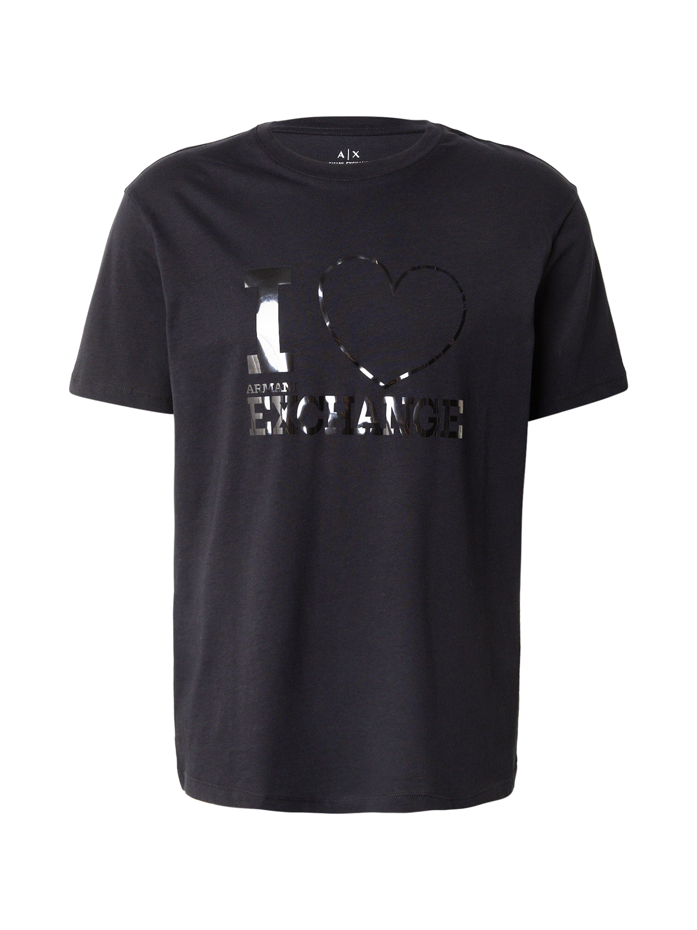 ARMANI EXCHANGE T-shirt i svart: framsida