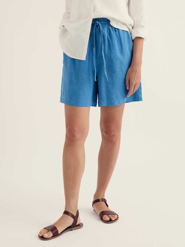 Seasalt Cornwall Loosefit Shorts 'Tide Flow' in Blau: Vorderseite