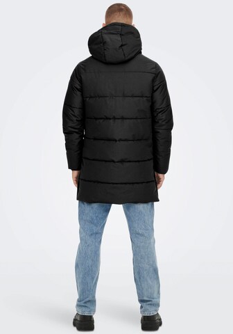 Only & Sons Демисезонное пальто 'Carl' в Черный