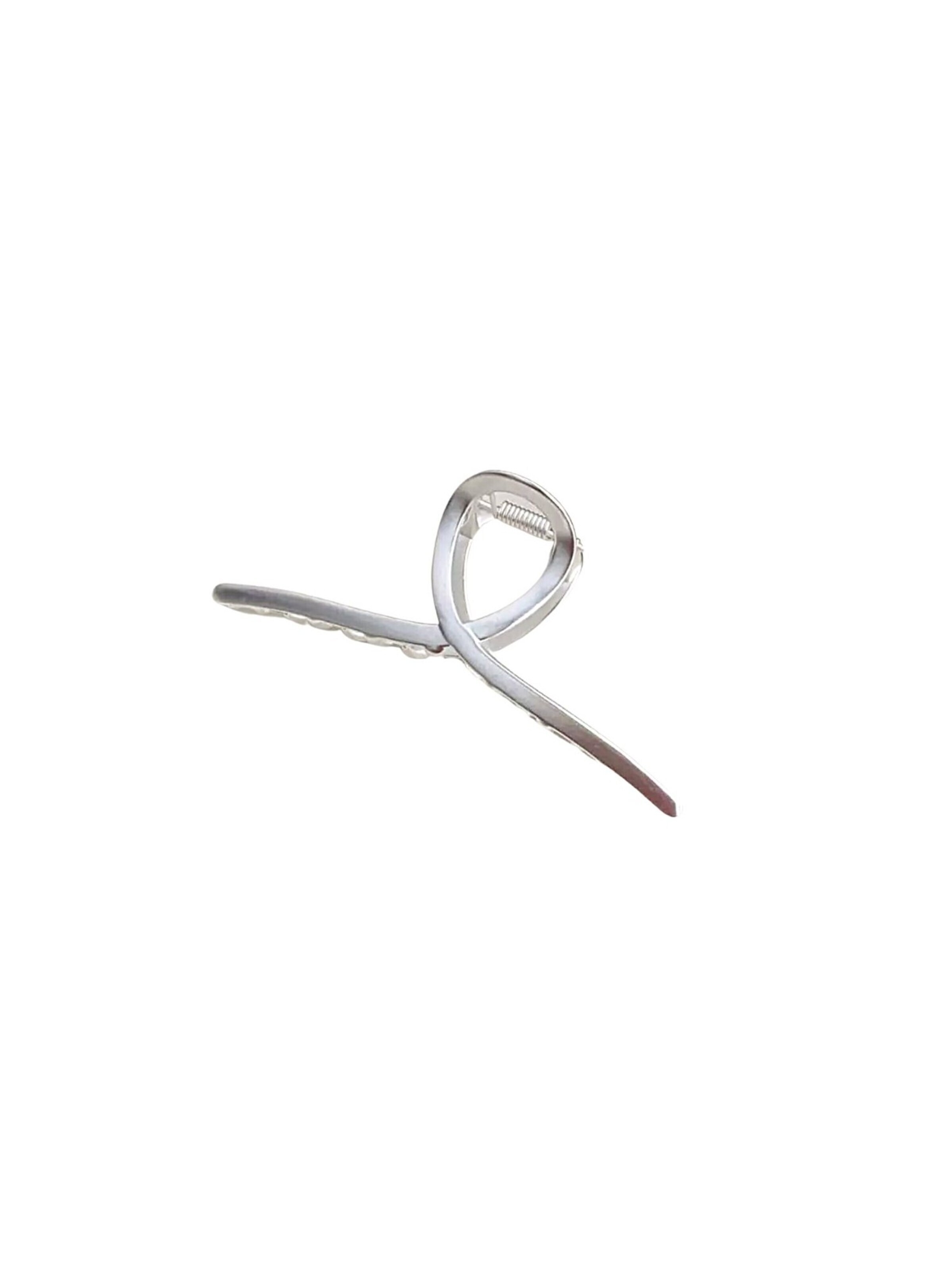 Ornement pour cheveux 'Iva Metall Haarklammer' soho Hair accesoires en argent : devant