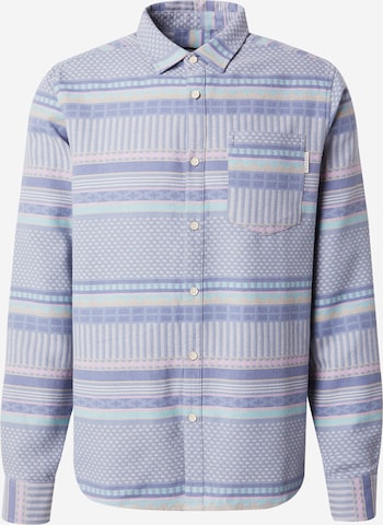 Iriedaily Regular fit Button Up Shirt 'Vintachi' in Blue: front