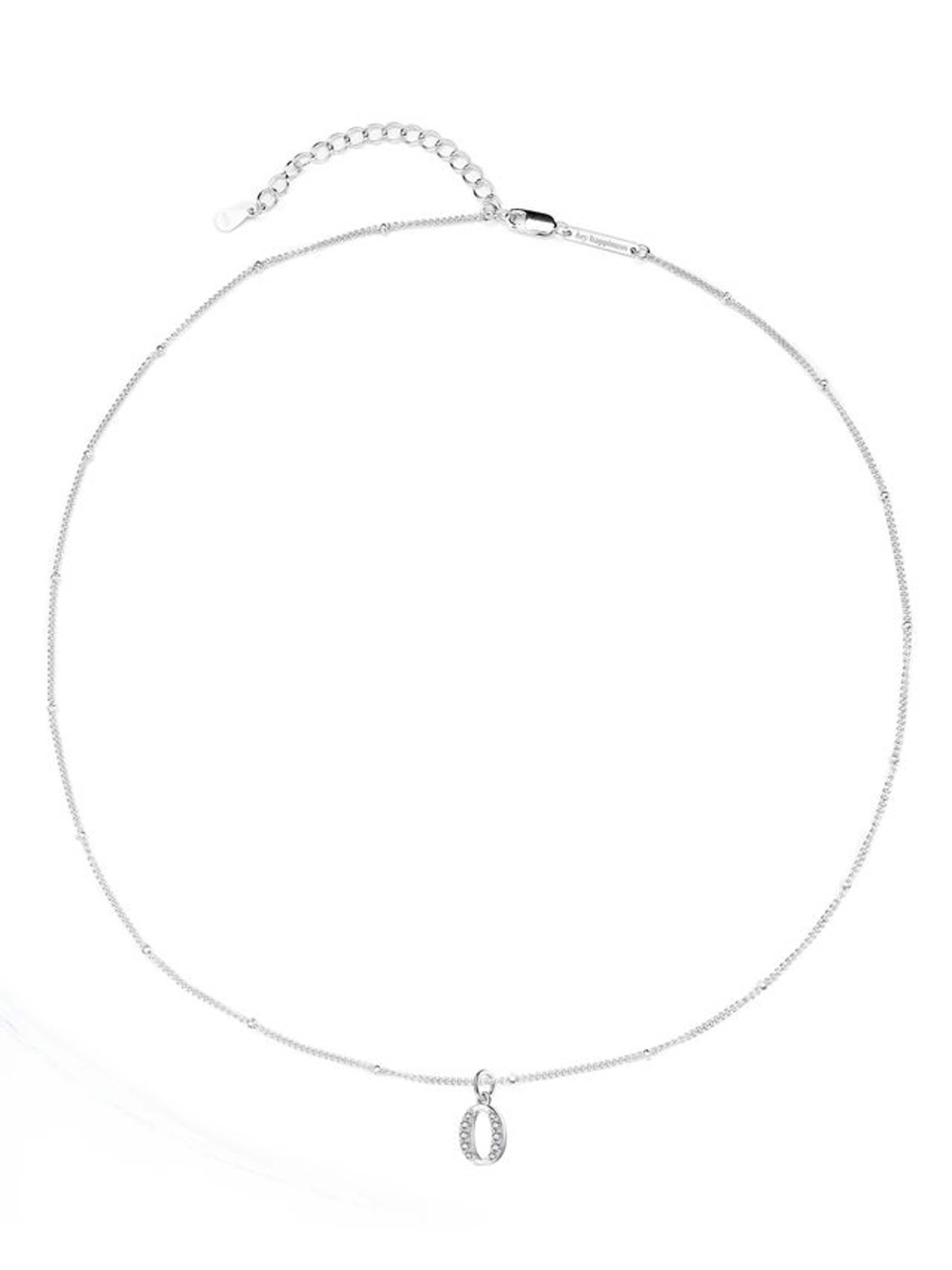 Hey Happiness - Cadena 'Letter O' en plata: frente