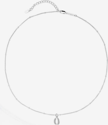 Collana 'Letter O' di Hey Happiness in argento: frontale