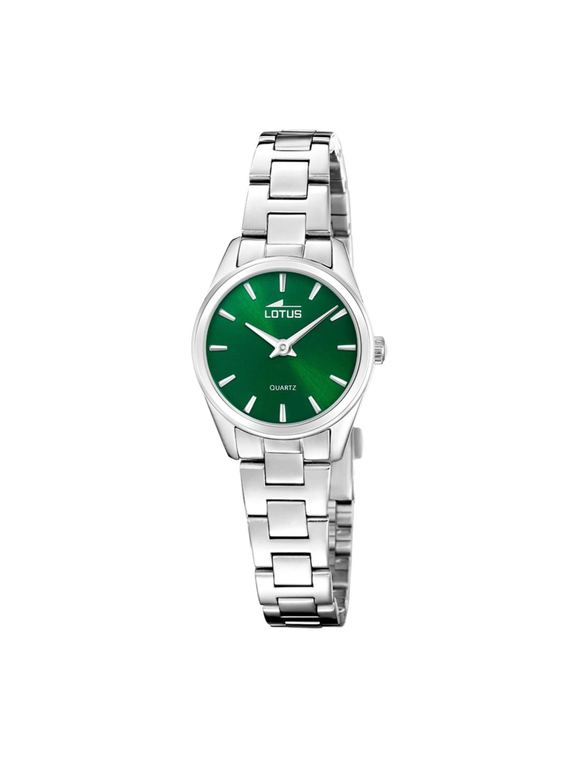 Montre à affichage analogique Lotus en vert