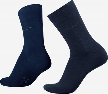 bugatti Socks in Blue: front