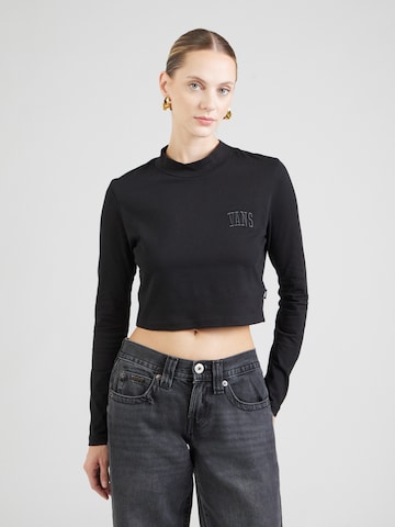 Tricou de la VANS pe negru: față