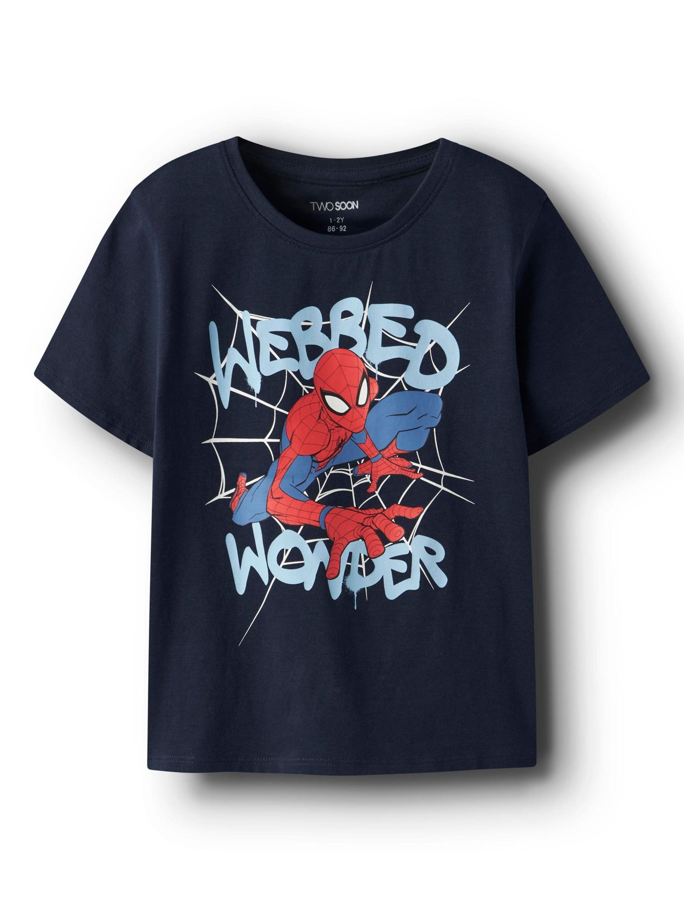 TWO SOON Shirts 'Spider-Man' i blå