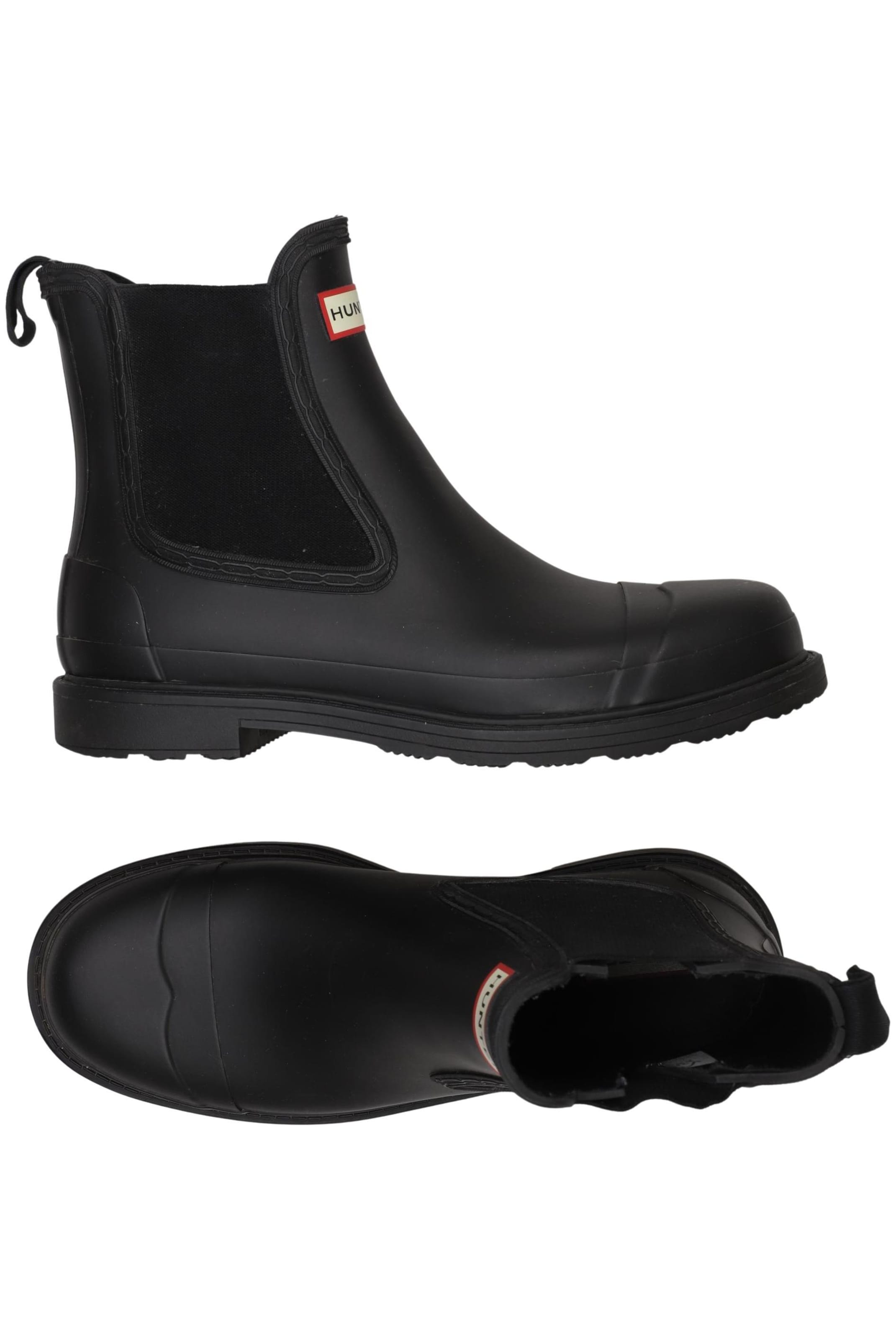 HUNTER Anke & Mid-Calf Boots in 42 in Black: front