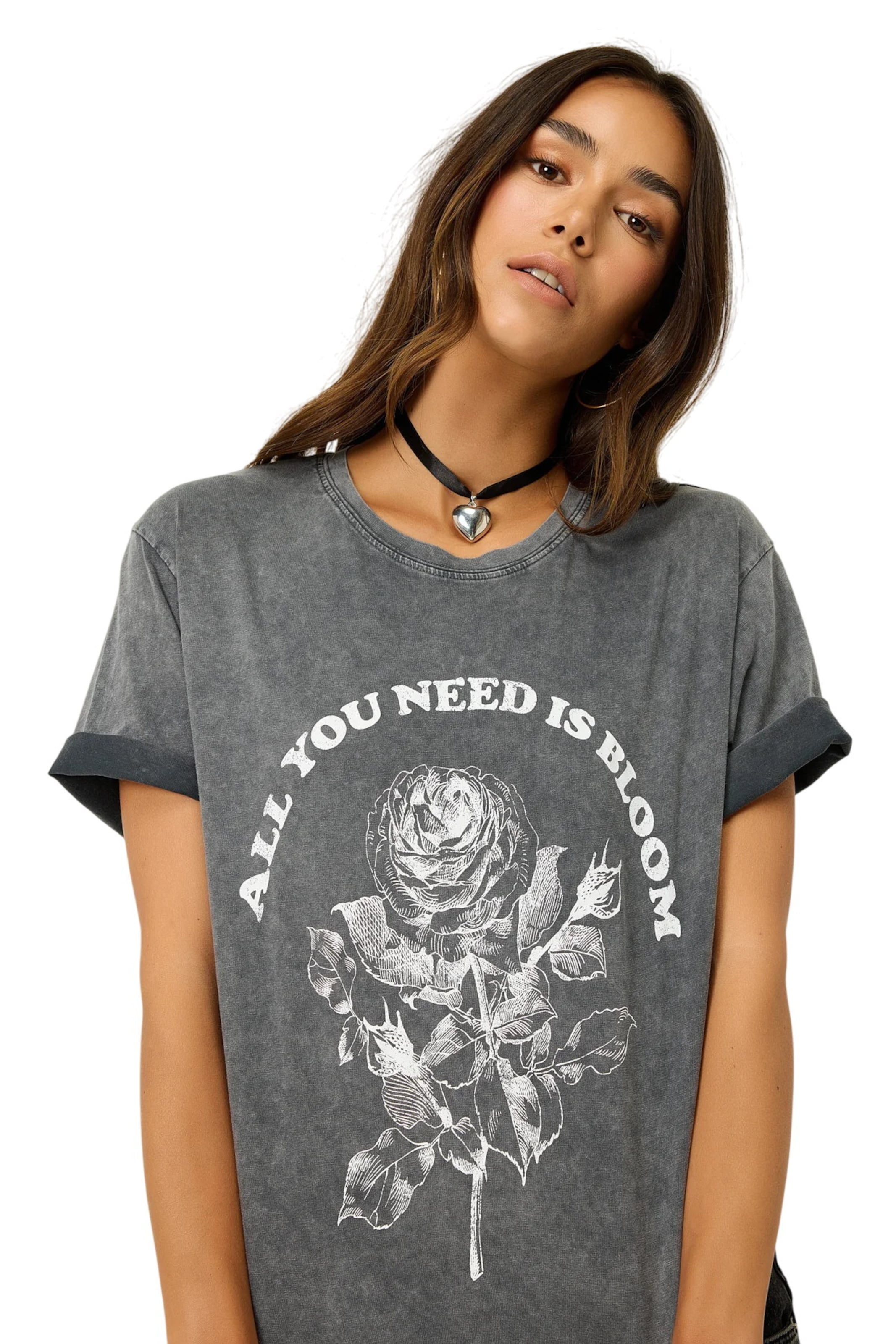 No Matter What T-Shirt in Grau