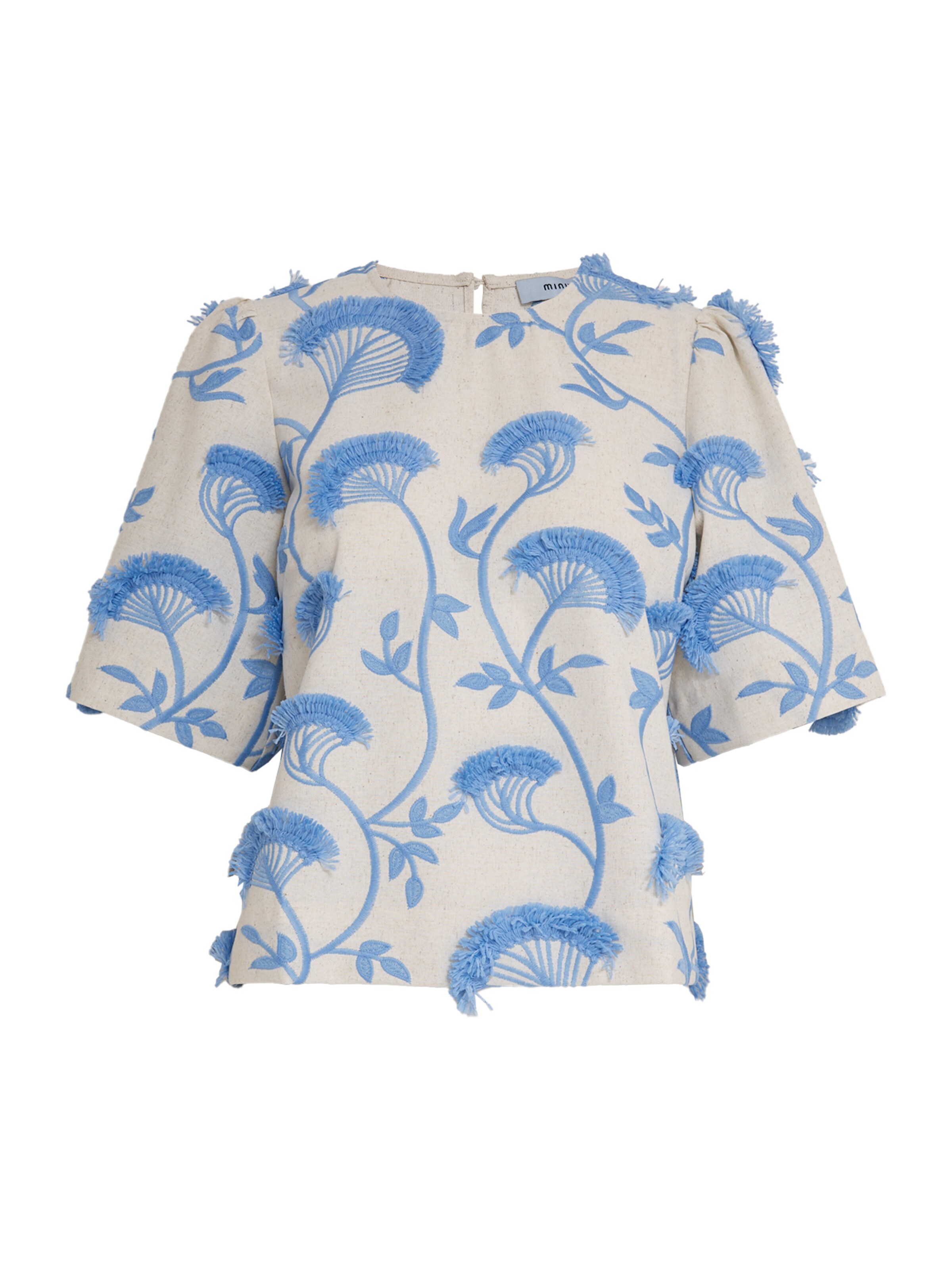 minus - Top 'Misja' en azul: frente