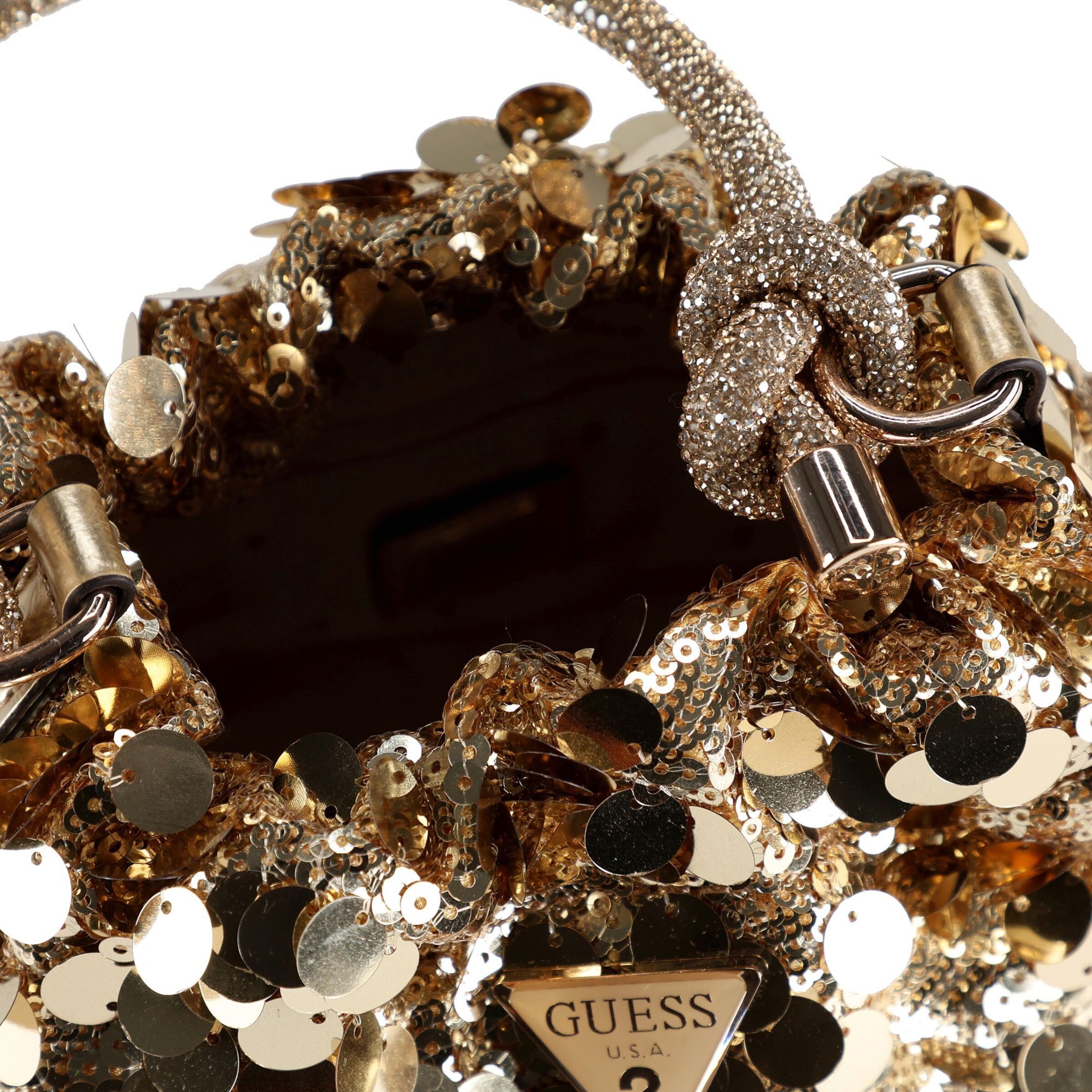Borsa a mano 'Holiday Shine' di GUESS in oro