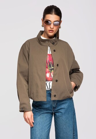 Veste mi-saison Ombre en vert