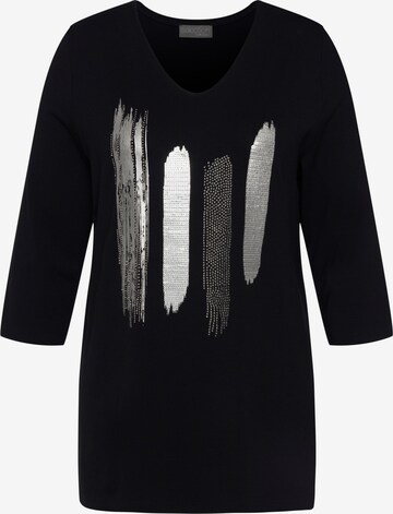 T-shirt Ulla Popken en noir : devant