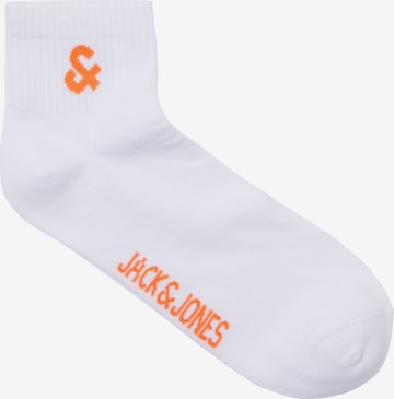 JACK & JONES Къси чорапи 'MIKE' в бяло