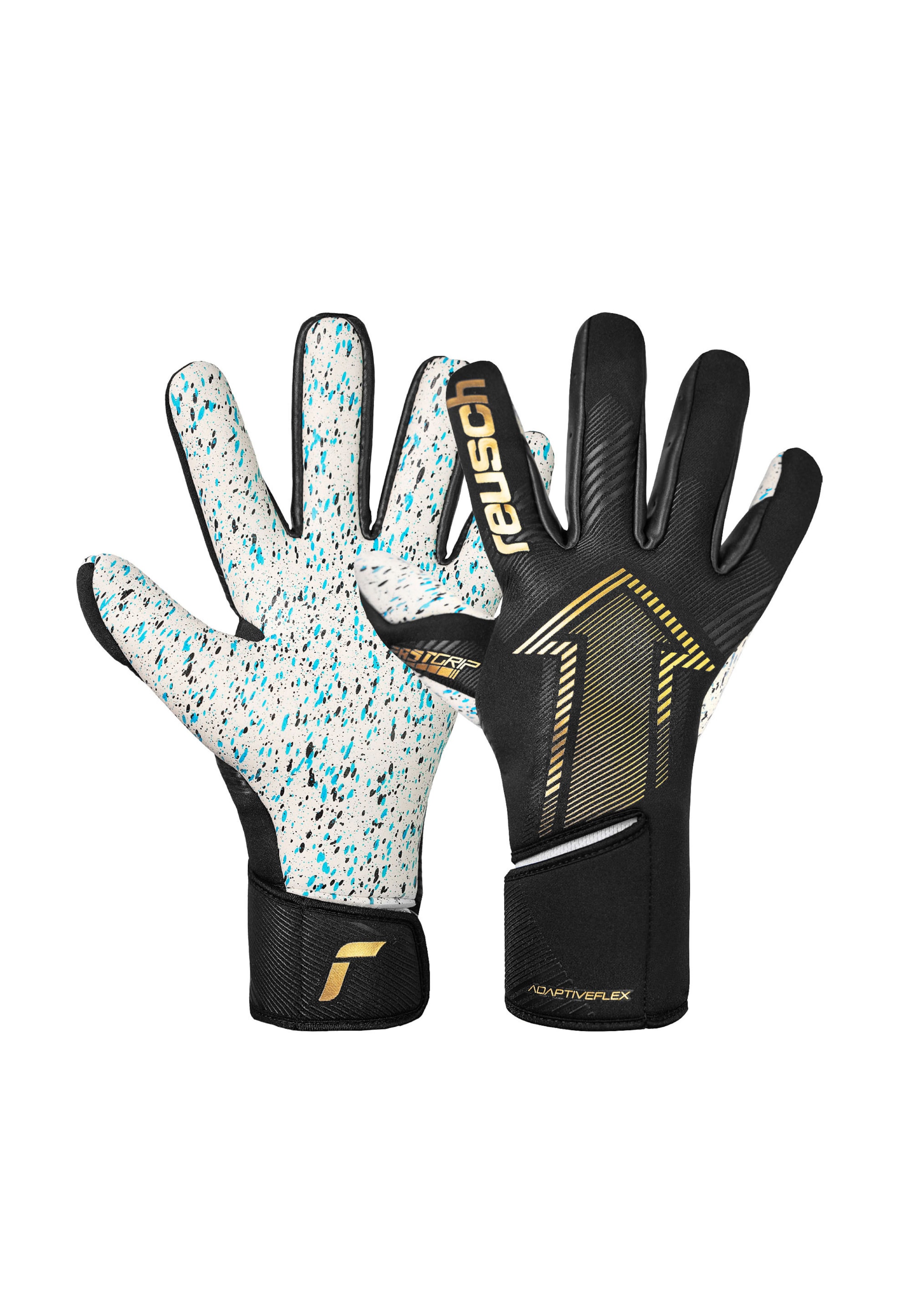 REUSCH Athletic Gloves 'Fastgrip Fusion Junior' in Gold: front