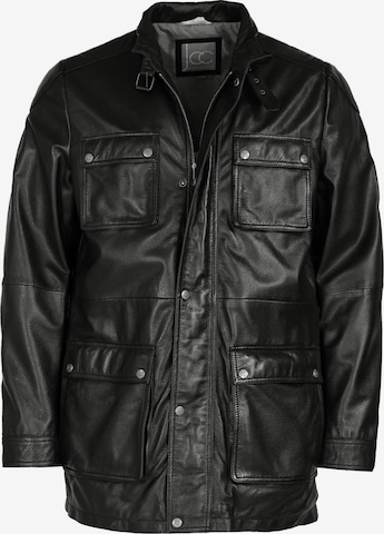 JCC Between-Season Jacket in Black: front