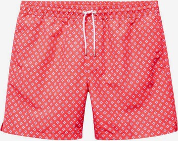 MANGO MAN Swim Trunks in Red: front