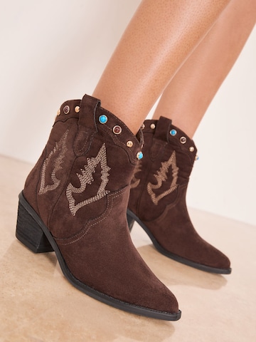 Bottes de cowboy Lipsy en marron