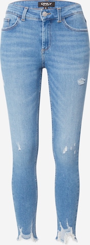 Skinny Jean 'HUSH' ONLY en bleu : devant