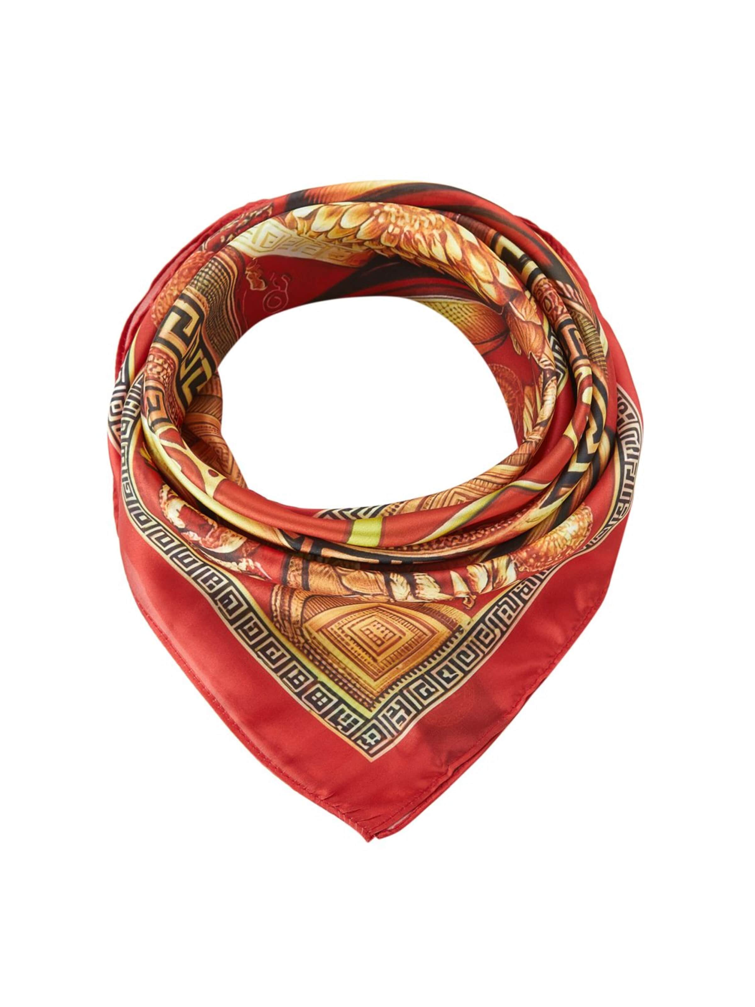 Foulard 'Carré de soie Shield Red' 19V69 ITALIA en rouge : devant
