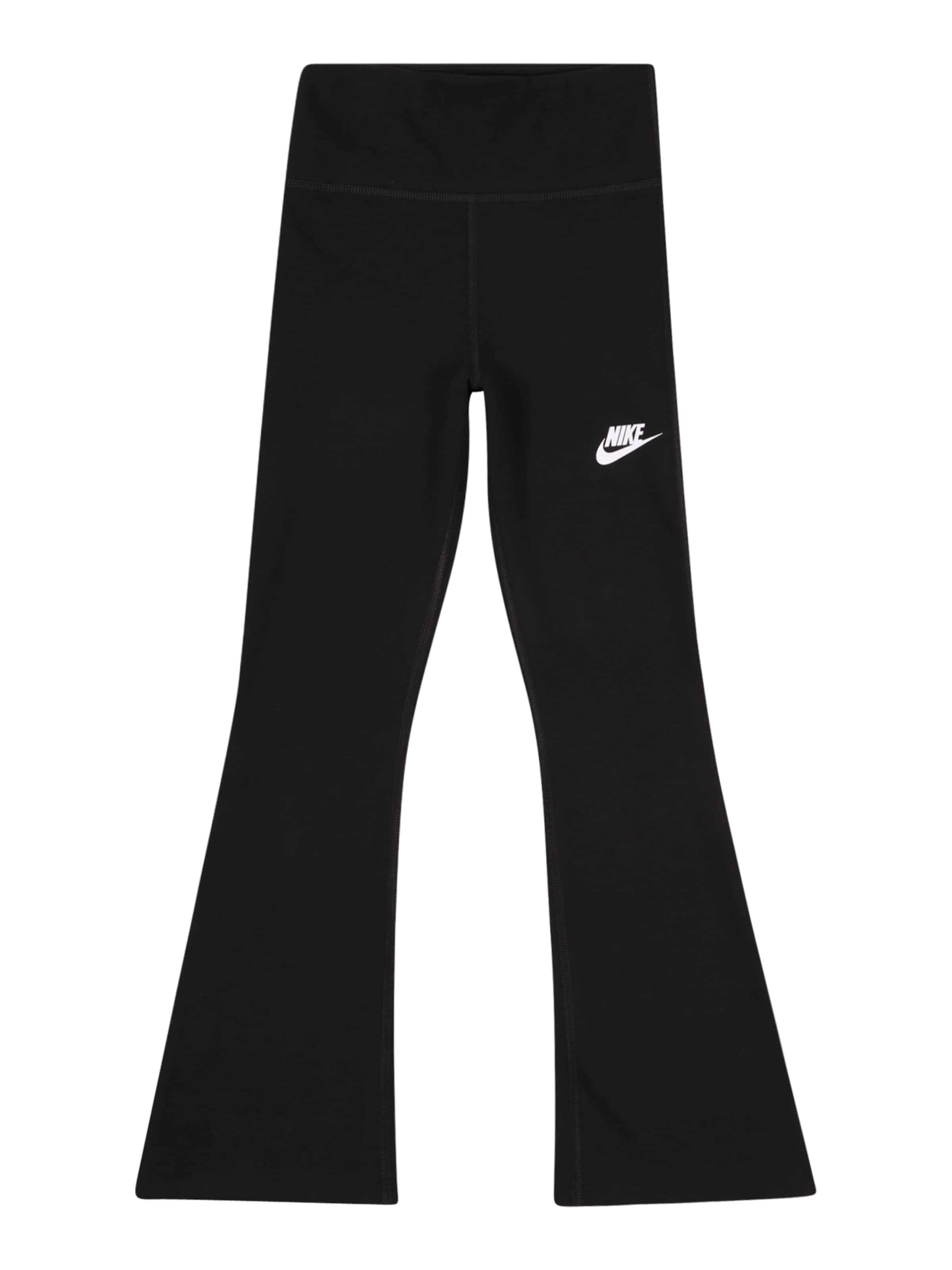 Nike Sportswear - Acampanado Pantalón 'Clssc' en negro: frente