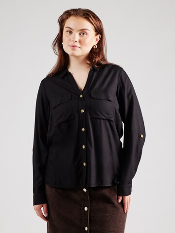 juoda Vero Moda Curve Palaidinė 'Bumpy': priekis